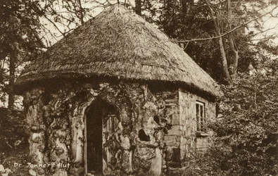 Kryta strzechą chata Edwarda Jennera, Berkeley, Gloucestershire, XX wiek.