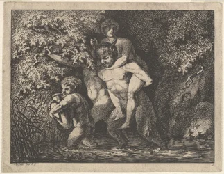 Rodzina Satyrów w drodze, XVIII wiek.