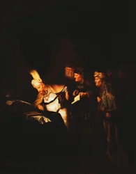 Poncjusz Piłat odmawia zmiany inskrypcji na krzyżu Chrystusa, 1641