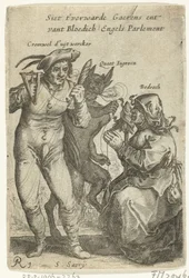 Karykatura Cromwella, ok. 1652-1654 Siet t