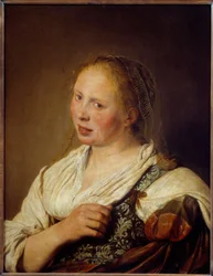 Portret młodego flamandzkiego chłopa Obraz Solomona de Bray (1597-1664)