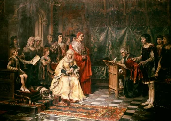 Don Juan z Austrii (1545-1578), hiszpański książę z rodu Habsburgów, nieślubny syn Karola V wraz z matką Barbarą Blomberg (1527-1597). Olej na płótnie. Madryt, Muzeum Prado.