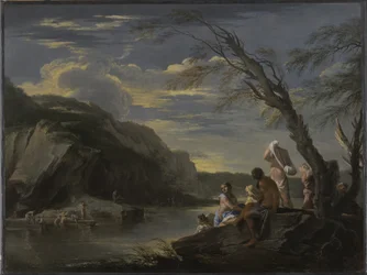 Krajobraz z kąpiących się, ok.1660