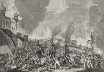 Pożar Moskwy 15 września 1812 Francuzi w Moskwie, 1812-1823.