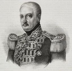 Portret marszałka Francesco Maria Tanchi (1773-1843), litografia Salvatore Puglia z Poliorama Pittoresco, n 46, 24 czerwca