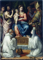 Dziewica ze świętymi Krystyna Bolsena, Jan Chrzciciel, Filip, Mikołaj…, 1540.