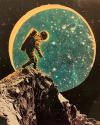 Kosmiczna podróż astronauty