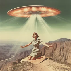 Porwanie przez UFO w stylu retro