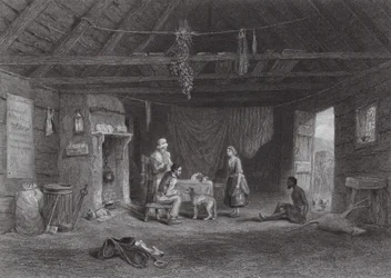 Australia: Szałas owczarka australijskiego (grawerunek)