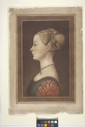 Portret damy, data nieznana (odbitki)