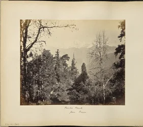 Bunderpoonch (szczyt Jumnootri), 20 758 stóp, z wysokości nad Barsoo