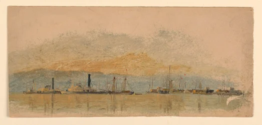 Rysunki, szkice. Statki, ok. 1860
