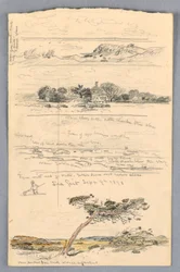 Rysunek, Szkice z Sea Girt, New Jersey, wrzesień 1878 r.