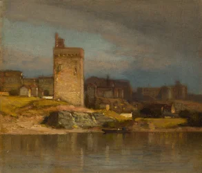 Stara Wieża w Awinionie, ok. 1875 r. (olej na płótnie)