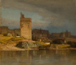 Stara wieża w Awinionie, ok. 1900 r. 1875.