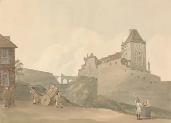 Zamek w Dieppe w Normandii