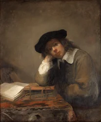 Portret studiującej młodzieży Autoportret.