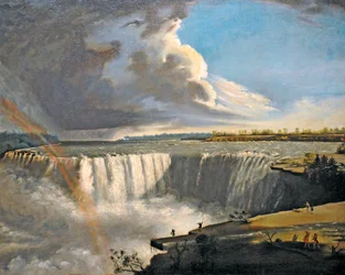 Wodospad Niagara z Table Rock, 1835
