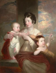 Portret pani Morse z dwójką dzieci 1824 (olej na płótnie)