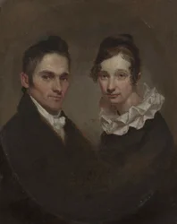 Wielebny (1789-1869) i pani Hiram Bingham (Sybil Mosely, zm. 1848)
