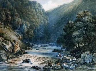 On the Dart (akwarela na papierze)