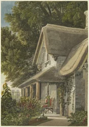 The Lodge, Broomwell House, Brislington, c.1824 (ołówek i akwarela na papierze)