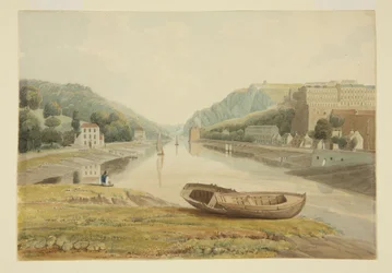 Zobacz Avon z Hotwells i Clifton, ok. 1825 (akwarela na papierze)
