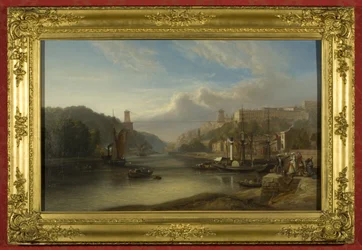 Widok na Avon w Hotwells, ok. 1840 (olej na płótnie)