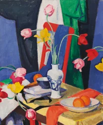 Martwa natura z tulipanami, ok. 1919 (olej na płótnie)