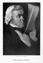 William Makepeace Thackeray, angielski powieściopisarz, ok. 1864.