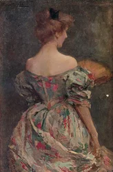 Kwiecista suknia, XIX w.
