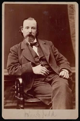 Portret Johna Gough Judda 1824-1895, w latach 1876-1880.