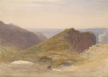Na północnym wybrzeżu Devon, odległa wyspa Lundy, ca. 1835.