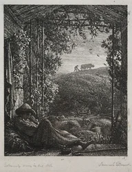 Śpiący pasterz, 1857.
