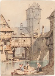 Praczki przed Wasserturm, Norymberga