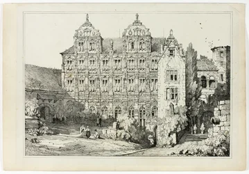 Część zamku w Heidelbergu