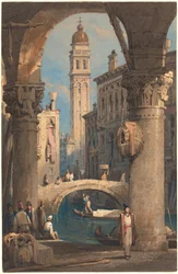 San Giorgio dei Greci, widziane z arkady