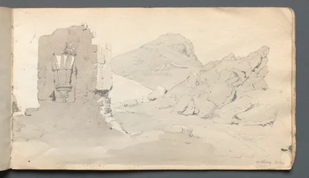 Szkicownik: Ruina, 1814.