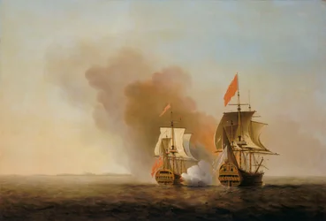 Zdobycie "Nuestra Senora de Cavadonga", ok. 1743 r. (olej na płótnie)