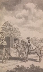 Ilustracja do kalendarza Newgate: Raby znajdująca damski pierścionek trudny do zdjęcia, odcięła jej palec, niedaleko Finchley