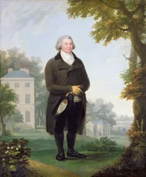 Dżentelmen na terenie swojego domu, ok. 1800-10 (olej na płótnie)