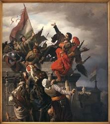 Ofiara Titusza Dugovicsa (? -1456). Węgierski bohater narodowy, który odznaczył się podczas oblężenia Belgradu przez Imperium Osmańskie.