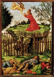 Chrystus modlący się w ogrodzie Getsemani (tempera)