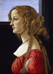 Portret profilowy młodej kobiety Simonetta Vespucci, ok. 1476