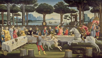 Historia Nastagio degli Onesti, panel 3