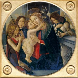 Madonna z Dzieciątkiem, młody św. Jan Chrzciciel i anioły