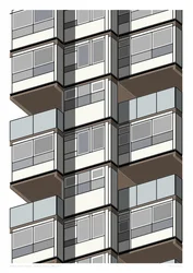 Lambeth Towers_Sepia, 2015 (grafika drukowana giclee)