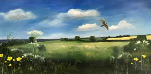 Buzzard, 2022 (óleo a bordo) polonês
