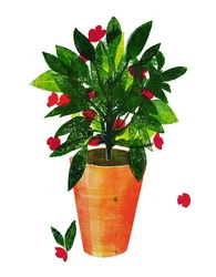 Pomarańczowa doniczka 2020 (monodruk)