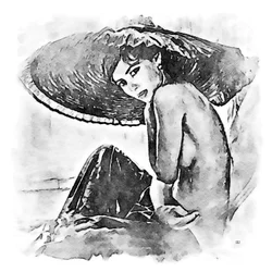 Kobieta w dużym kapeluszu